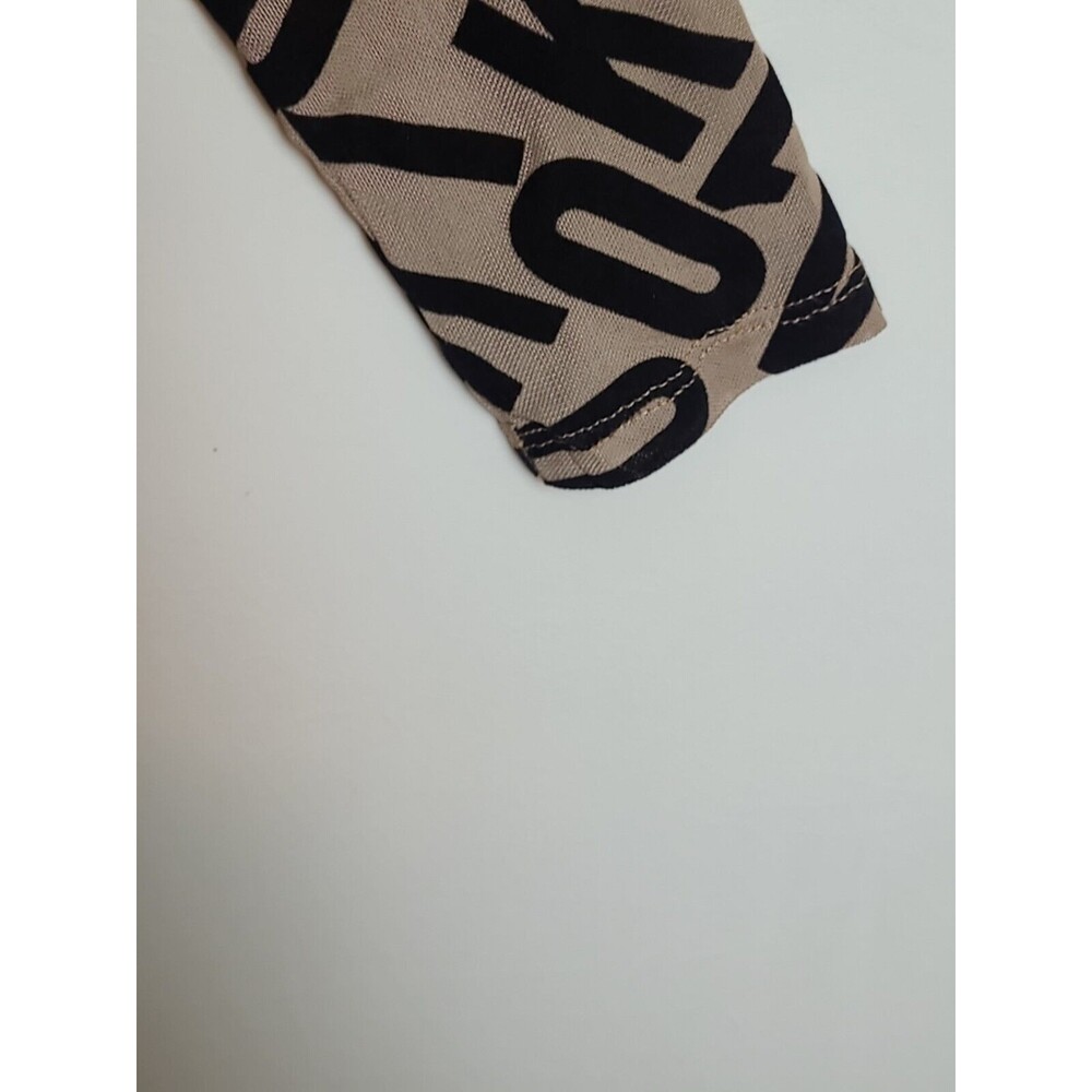 Shein Semi Sheer Letter Print Top Medium - Picture 4 of 9
